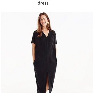 Universal Standard for J.Crew Women’s Cupro Tunic Midi Dress Black XL